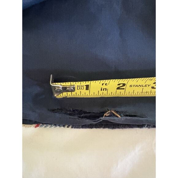 Fingerhut vintage 90s men’s flannel lined shirt size large. Tarzan Blue plaid - Picture 11 of 16